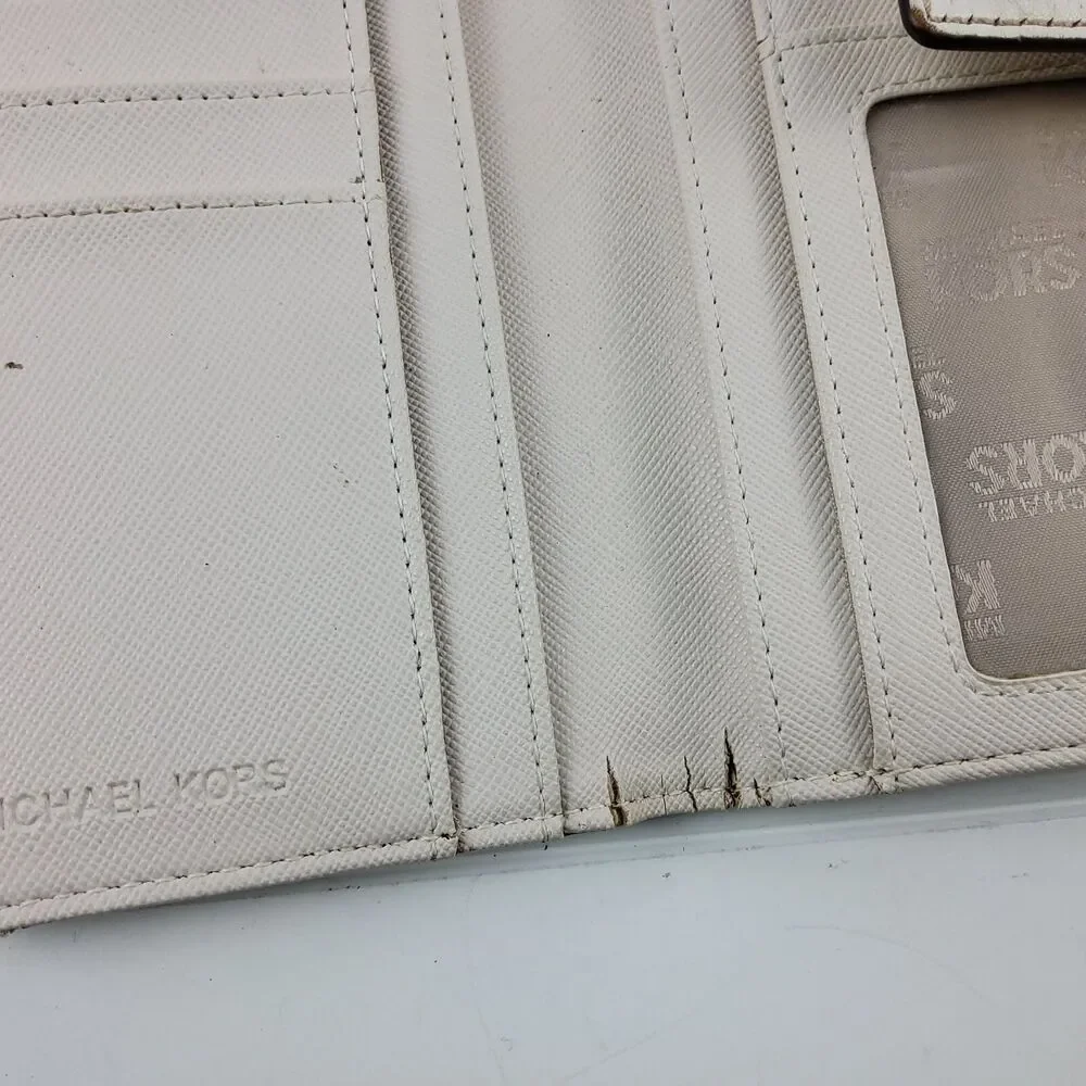 Michael Kors MK Signature Leather Trim Full Size Wallet